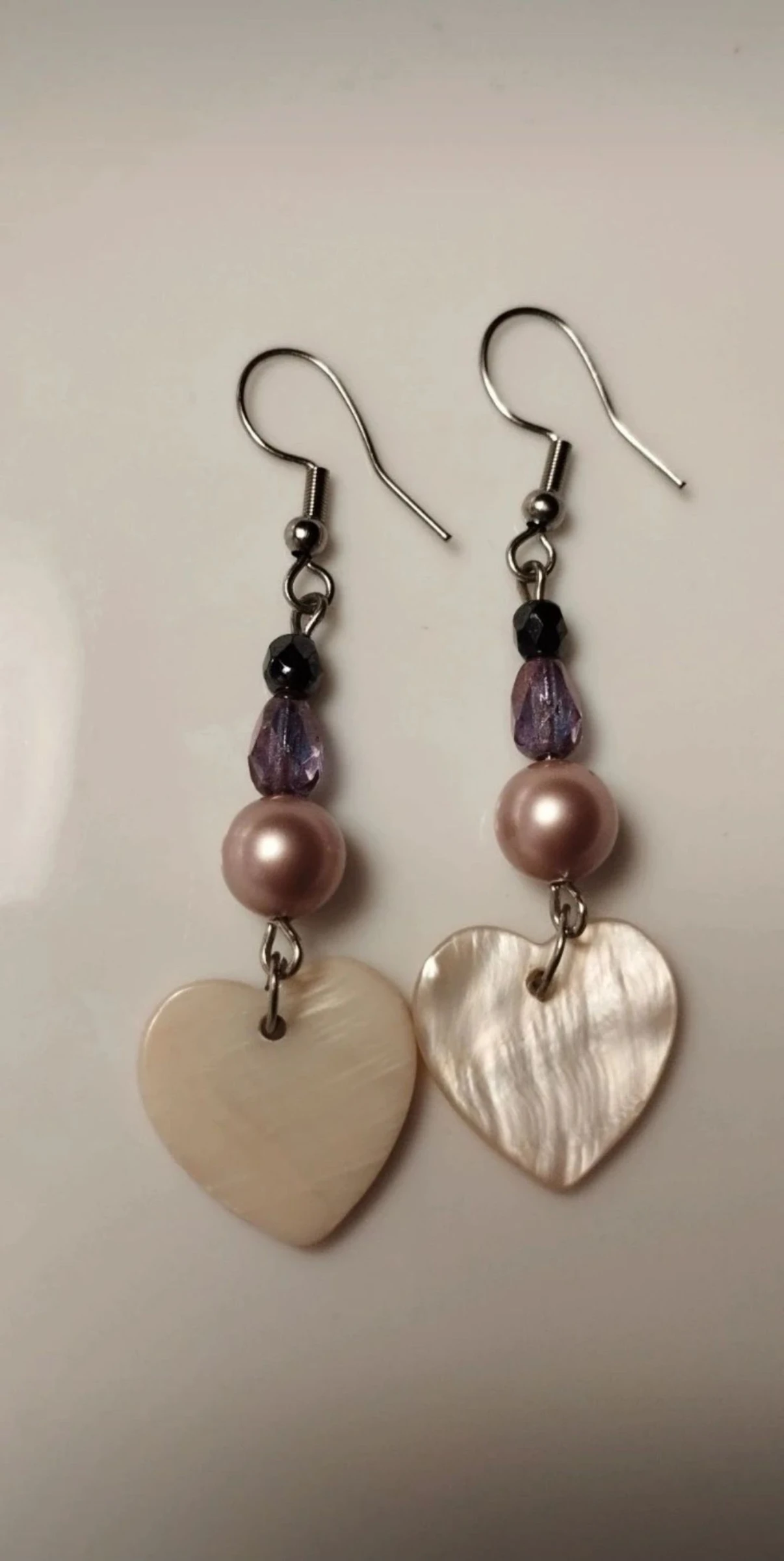 🩷💖💓Beautiful and Elegant Mother-of-Pearl, River Pearl and Swarovski Crystal Earrings💓💖🩷 – photo 3